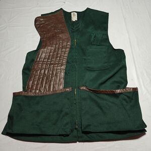Vintage Bob Allen Shooting Vest Mens  Canvas Gun Club Hunting Size M